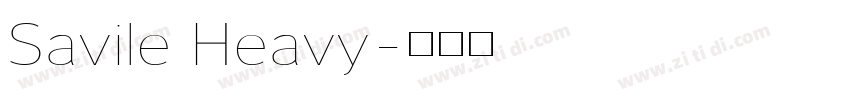 Savile Heavy字体转换